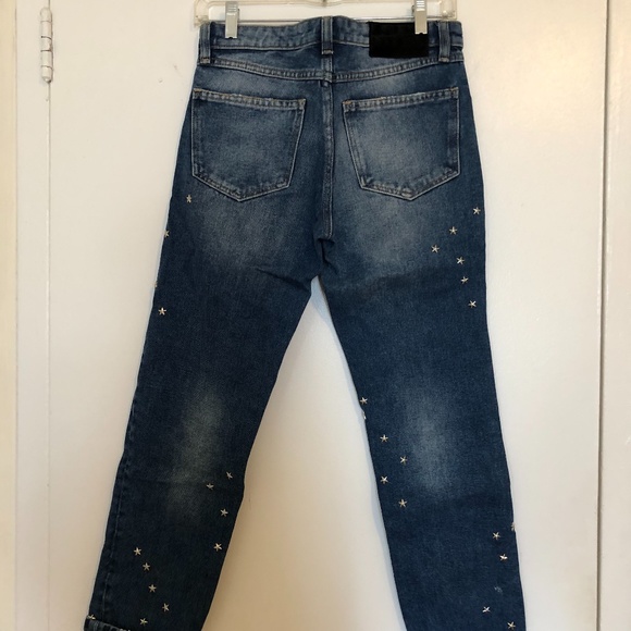 Star Stud Straight Jeans - ZARA - Picture 2 of 5